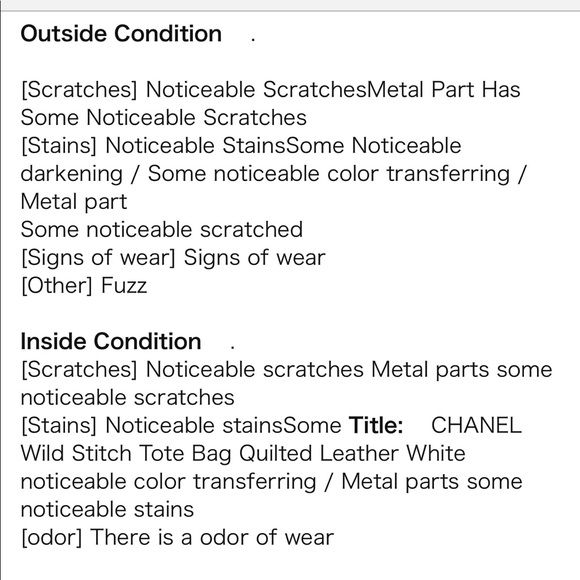 Chanel Wild Stitch Tote Bag Quilted leather white - Picture 7 of 8